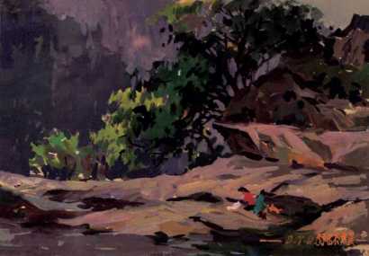 杜泳樵 1983年作 东溪风景